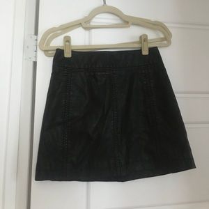 Vegan leather skirt